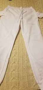 White joggers